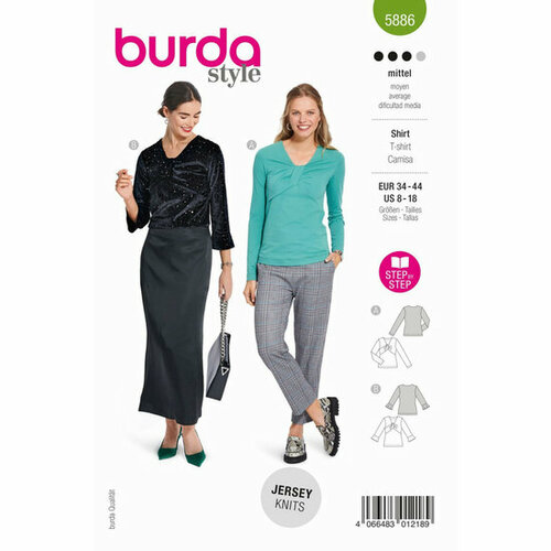 Burda Patroon 5886 - T-shirt