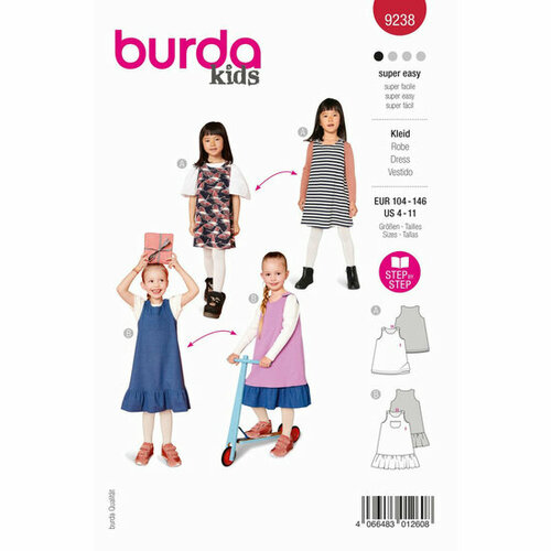 Burda Patroon 9238 - Jurk