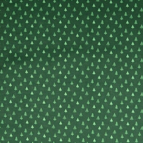 Poplin - Kerstboom - Groen Poplin - Kerstboom - Groen