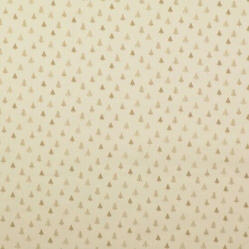 Poplin - Kerstboom - Ecru Poplin - Kerstboom - Ecru