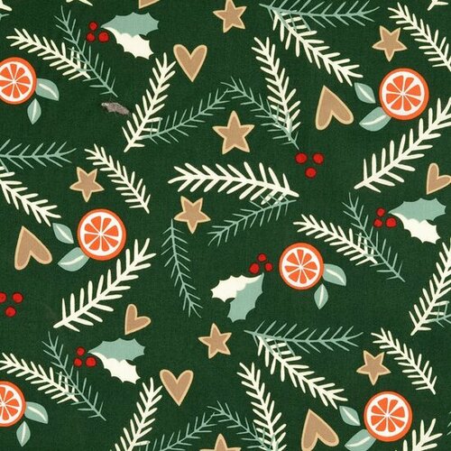 Poplin - Kerst - Groen Poplin - Kerst - Groen