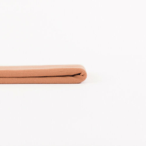 Boordstof - Uni Rib - Koperbruin (SYAS) Boordstof - Uni Rib - Koperbruin (SYAS)