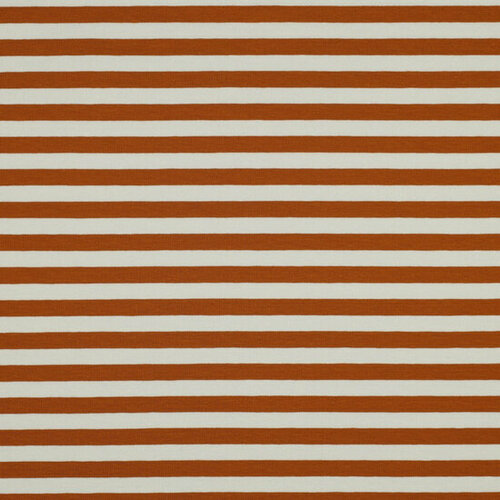 French Terry - Yarn Dyed Stripes - Lichtbruin-Ecru French Terry - Yarn Dyed Stripes - Lichtbruin-Ecru