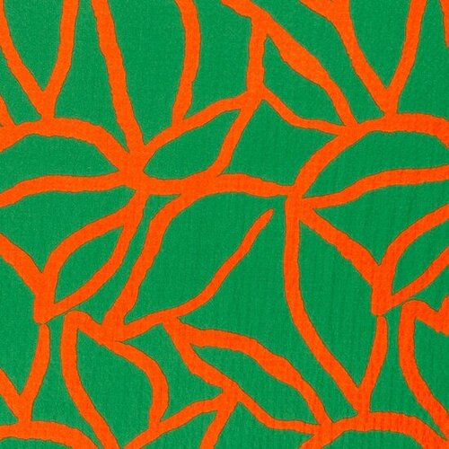 Coupon 0.8m - Viscose - Abstract Bubble - Groen Coupon 0.8m - Viscose - Abstract Bubble - Groen