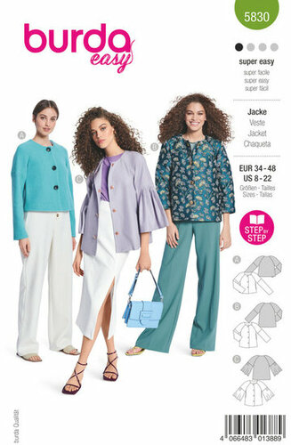 Burda Patroon 5830 - Jas