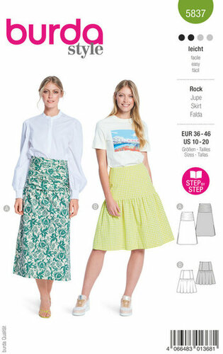 Burda Patroon 5837 - Rok