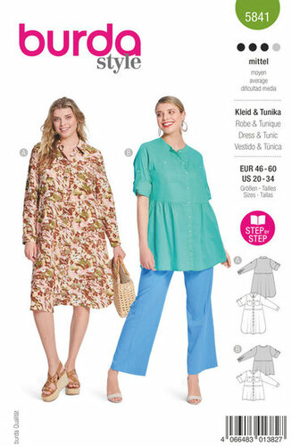 Burda Patroon 5841 - Jurk en Tuniek