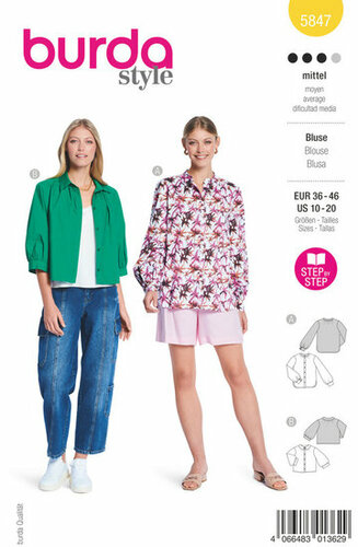 Burda Patroon 5847 - Bloes
