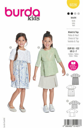 Burda Patroon 9226 - Jurk en Top