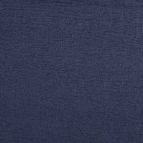 Polyester - Uni Linnenlook - Marine Polyester - Uni Linnenlook - Marine