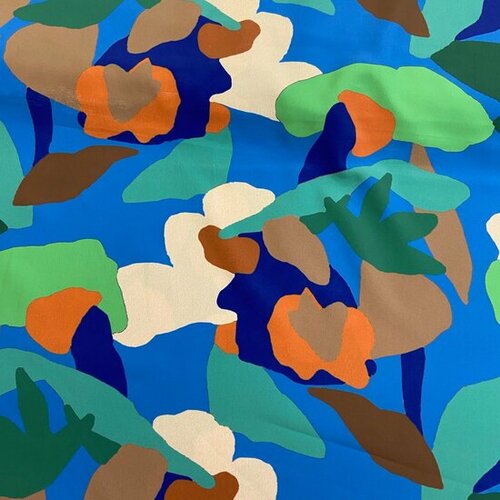 Crepe - Shapes - Blauw