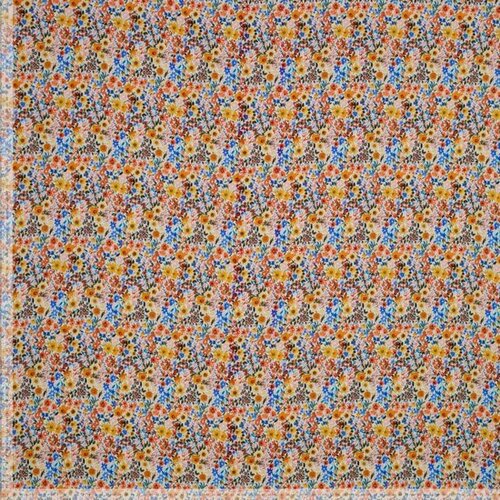 Viscose - Flowers - Multicolor Viscose - Flowers - Multicolor