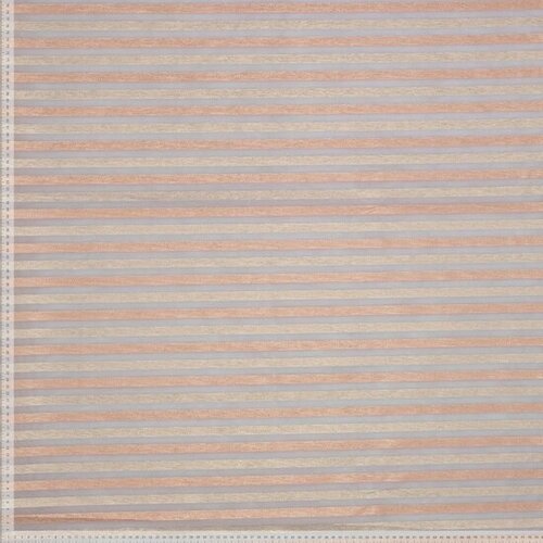 Organza - Glitter Stripes - Rose Gold Organza - Glitter Stripes - Rose Gold