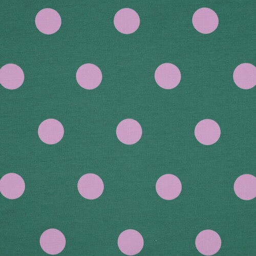 French Terry - Big Dots - Petrol French Terry - Big Dots - Petrol