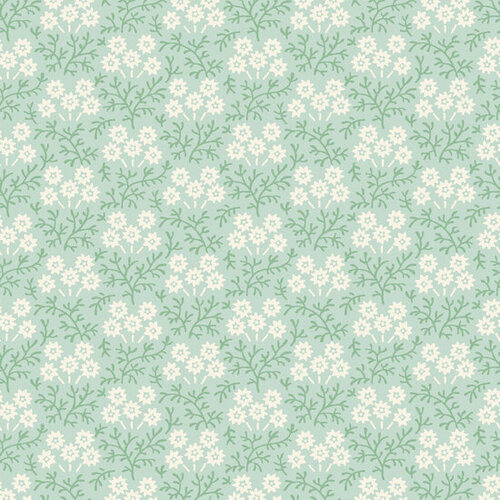 Katoen - Light Green Trailing Flowervine - Lichtgroen Katoen - Light Green Trailing Flowervine - Lichtgroen