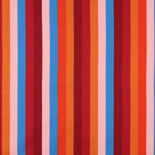 Poplin - Summer Stripe - Bordeaux Poplin - Summer Stripe - Bordeaux