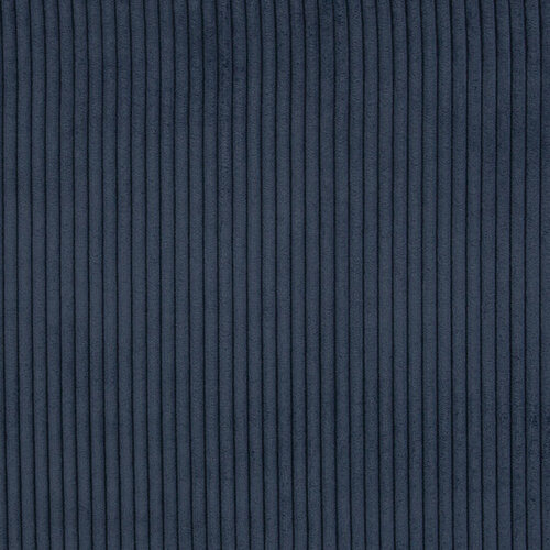 Ribfluweel Deco - Uni - Marine Ribfluweel Deco - Uni - Marine