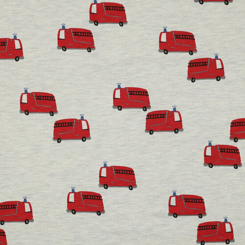 Jersey - Firetrucks - Ecru Jersey - Firetrucks - Ecru