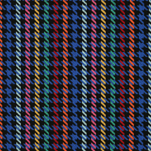 Jacquard - Pied de Poule - Kobalt Jacquard - Pied de Poule - Kobalt