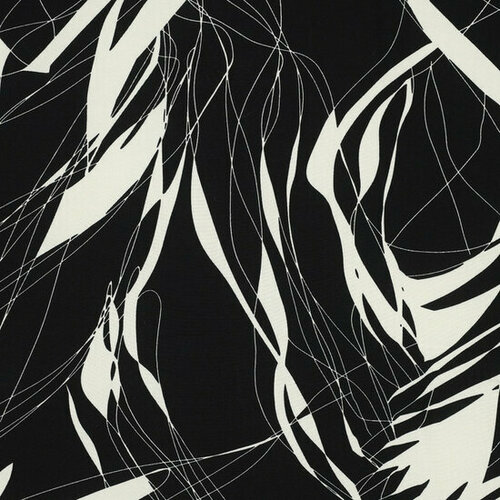 Viscose - Abstract - Zwart Viscose - Abstract - Zwart