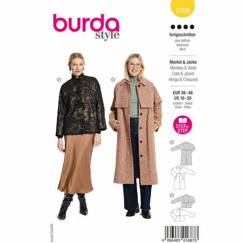 Burda Patroon 5769 - Jas en Mantel
