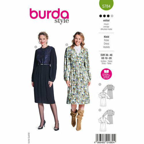 Burda Patroon 5784 - Jurk