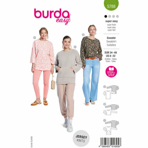 Burda Patroon 5788 - Sweater