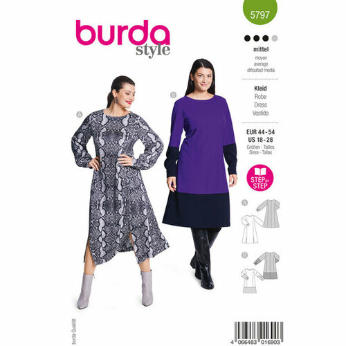 Burda Patroon 5797 - Jurk