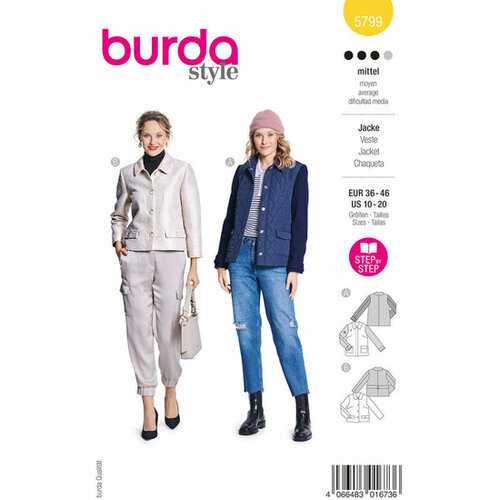 Burda Patroon 5799 - Jas