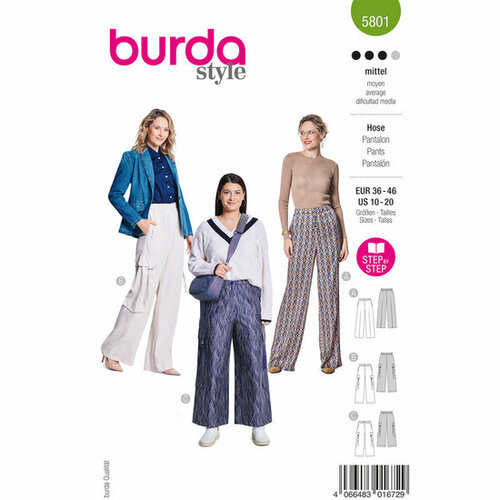 Burda Patroon 5801 - Broek