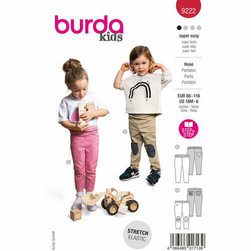 Burda Patroon 9222 - Broek