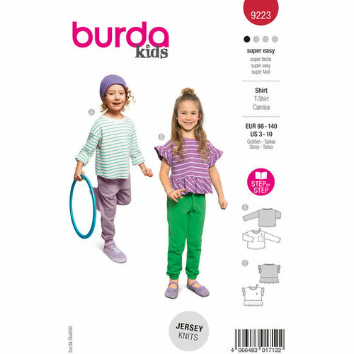 Burda Patroon 9223 - T-shirt