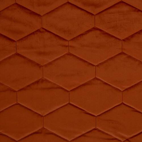 Velvet - Uni Quilted - Roest Velvet - Uni Quilted - Roest