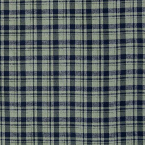 Flanel - Karo - Lichtgroen-Blauw Flanel - Karo - Lichtgroen-Blauw