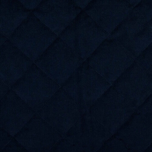 Coupon 0,55m - Ribfluweel - Uni Quilted Waterdicht - Navy Coupon 0,55m - Ribfluweel - Uni Quilted Waterdicht - Navy