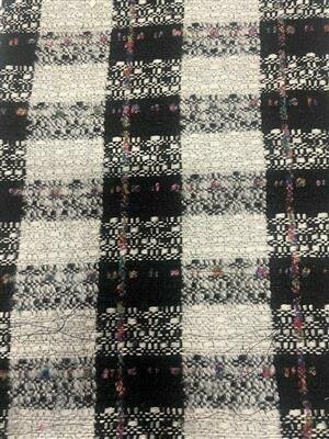 Jacquard - Happy Checkboard - Zwart-Wit Jacquard - Happy Checkboard - Zwart-Wit
