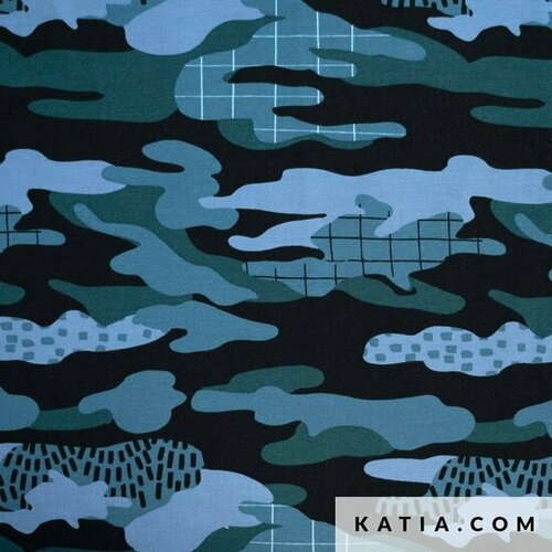 Sweat - Camouflage - Petrol Sweat - Camouflage - Petrol
