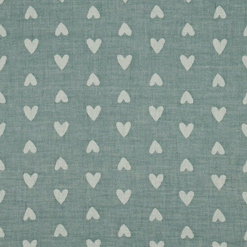 Tetra Jacquard - Hearts - Sage Tetra Jacquard - Hearts - Sage