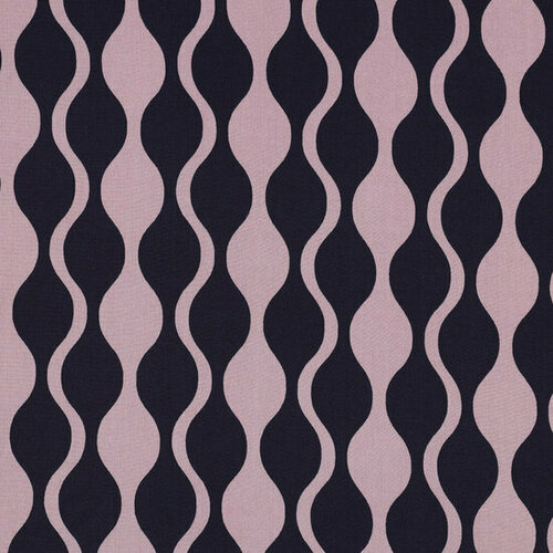 Viscose Ecovero - Abstract - Navy-Mauve Viscose Ecovero - Abstract - Navy-Mauve
