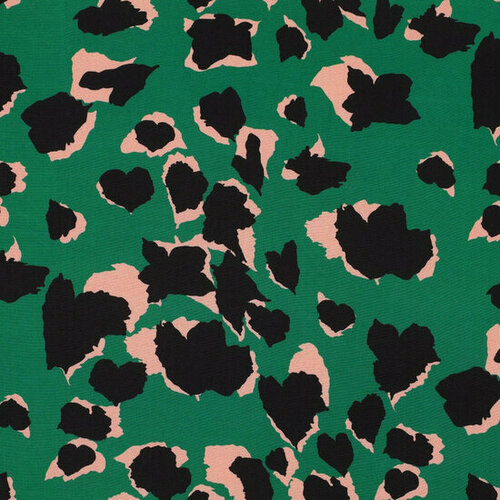 Viscose - Animal Skin - Groen Viscose - Animal Skin - Groen