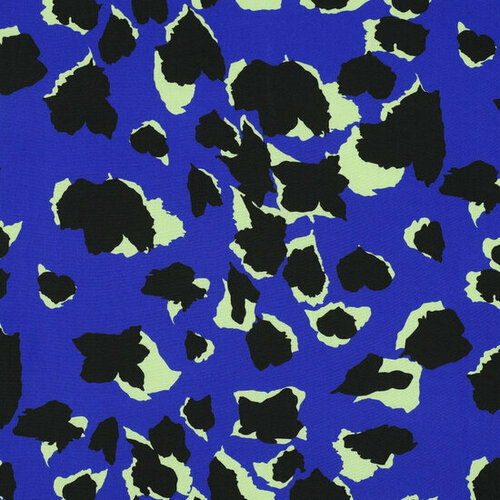 Viscose - Animal Skin - Kobalt Viscose - Animal Skin - Kobalt