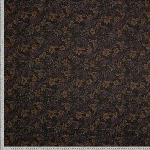 Gabardine Stretch - Digital Flowers - Zwart Gabardine Stretch - Digital Flowers - Zwart