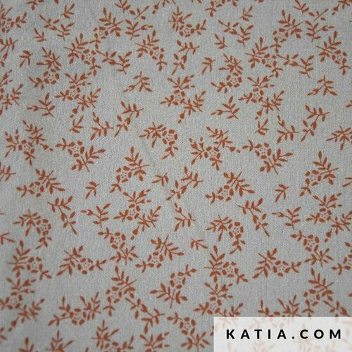 Flanel - Rust leaves - Grijs Flanel - Rust leaves - Grijs