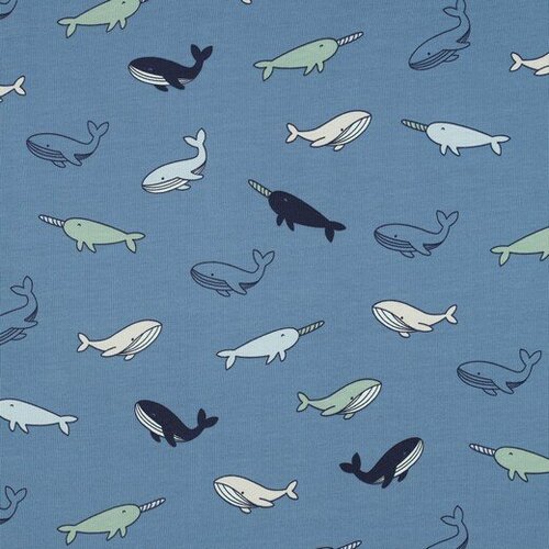 Jersey - Whales - Blauw
