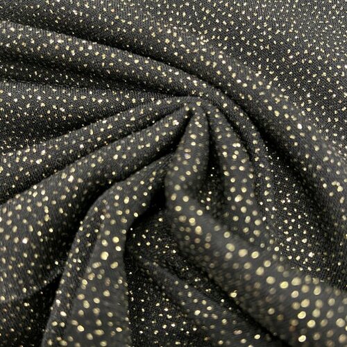 Jersey - Uni Glitter - Black-Gold Jersey - Uni Glitter - Black-Gold