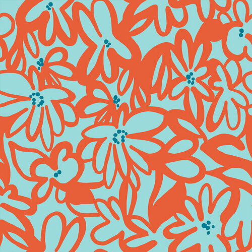 Lycra - Tiare - Turquoise Lycra - Tiare - Turquoise