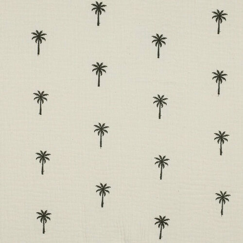 Tetra - Embroidery Palm Trees - Beige Tetra - Embroidery Palm Trees - Beige