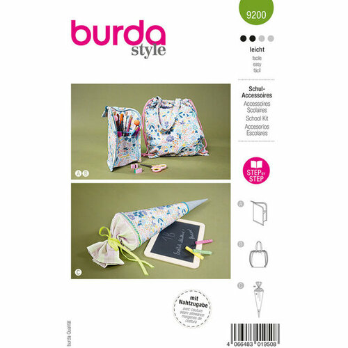 Burda Patroon 9200 - School Accessoires