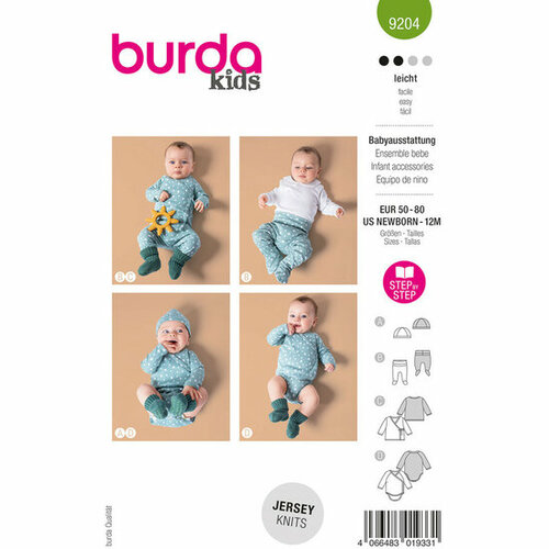 Burda Patroon 9204 - Ensemble Baby
