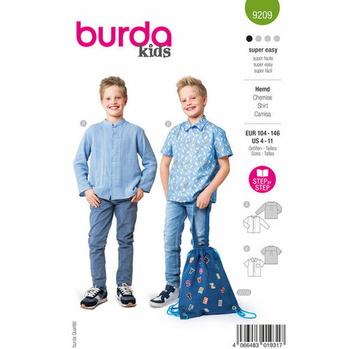 Burda Patroon 9209 - Hemd